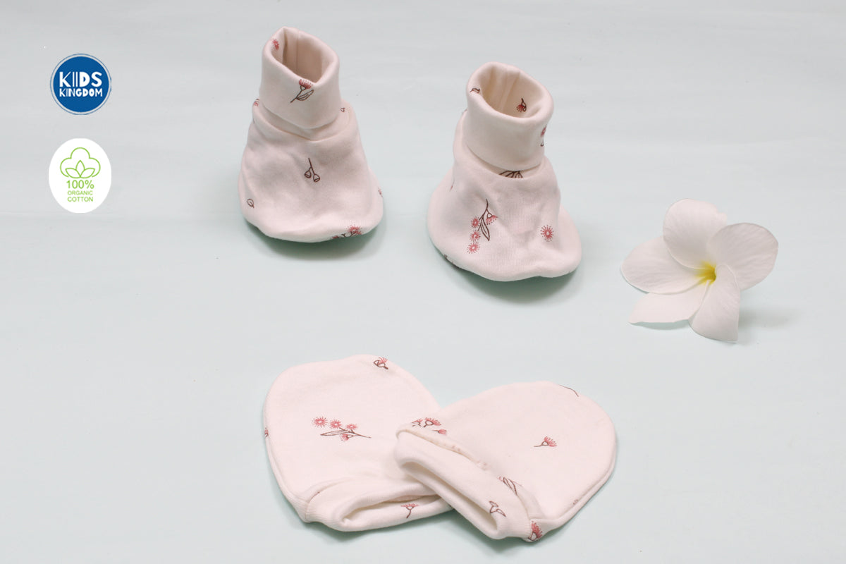 Mitten Booties Flowers