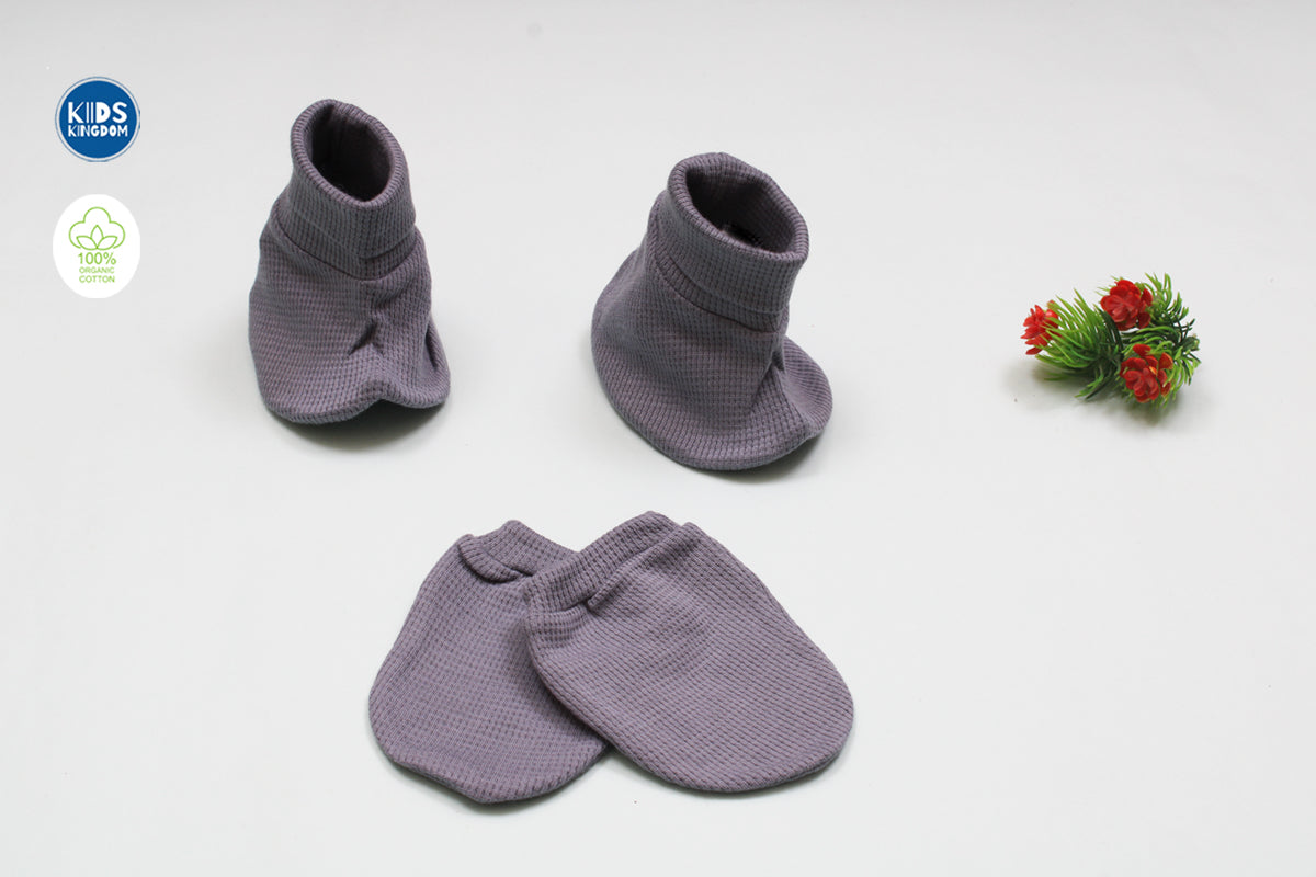 Baby Mitten and Booties | Cloud Blue