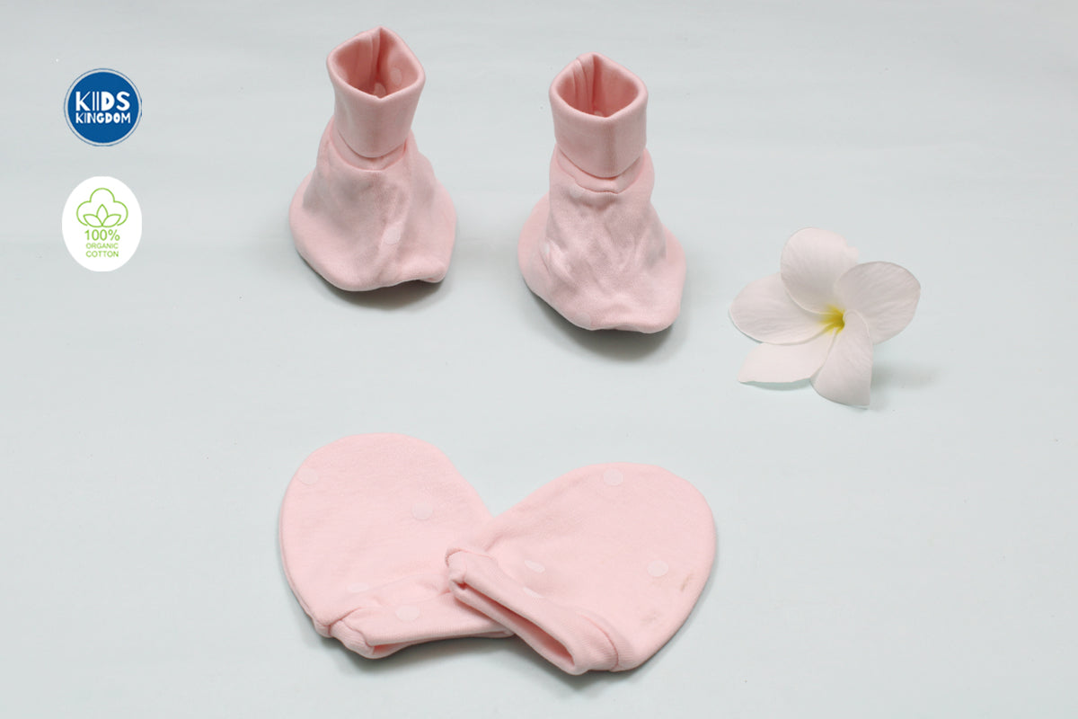 Mitten and Booties | Peach