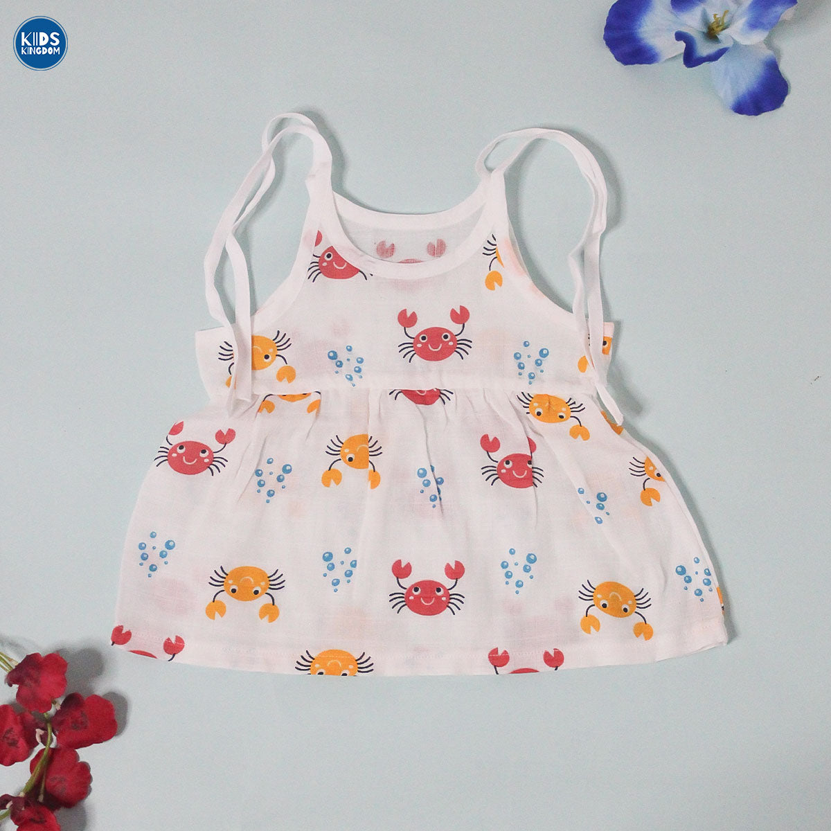 Muslin Knot Frock Crab