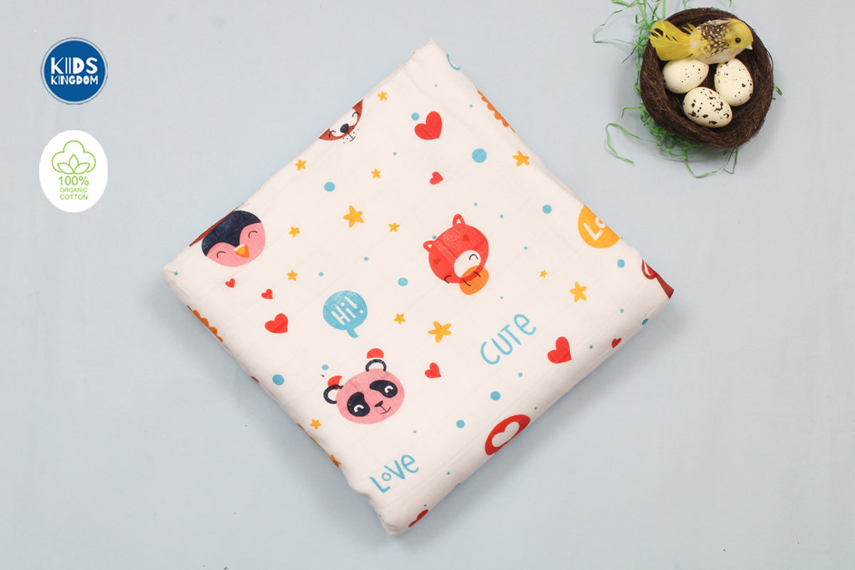 Muslin 8 Layer Blanket Jungle Love