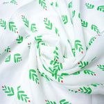 Muslin Baby Swaddle | Green Leaf