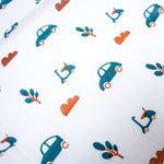 Muslin Baby Towels | Green Scooty and Car 2
