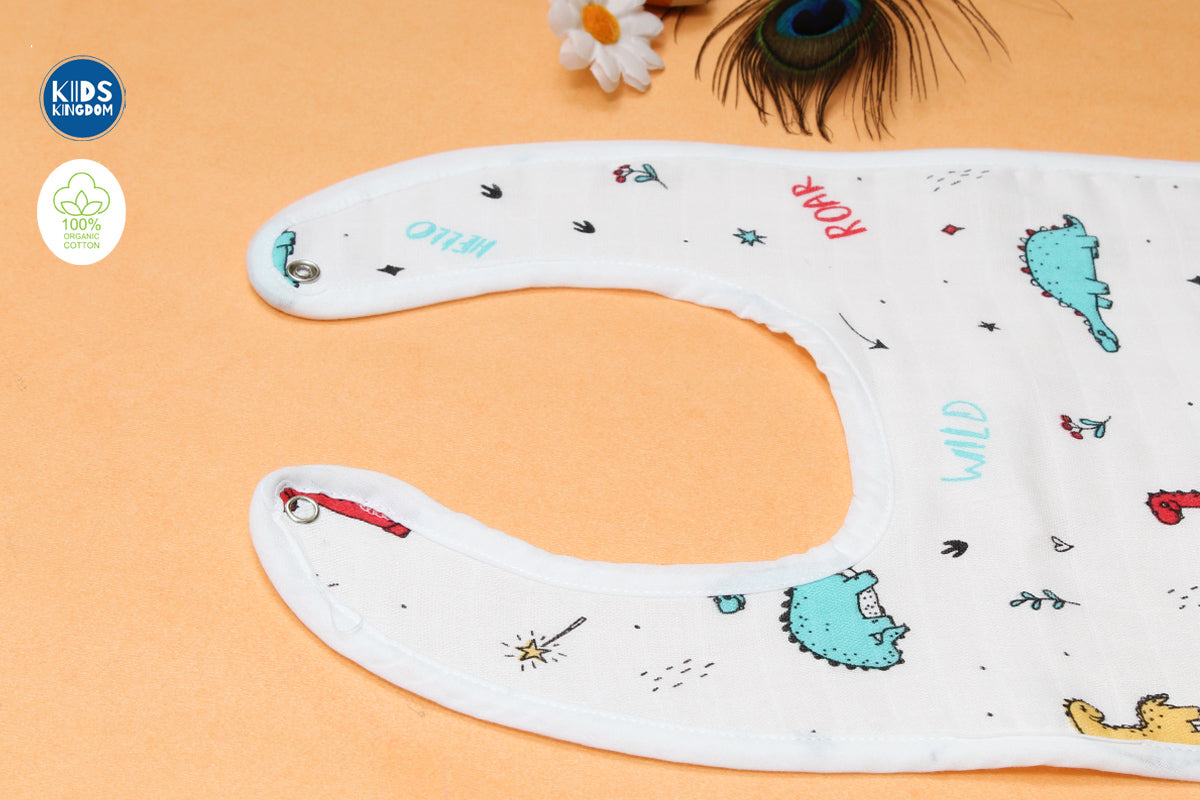 Muslin Bib Dino