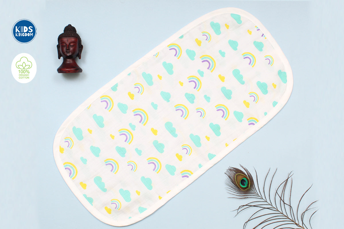 Muslin Burp Cloth | Blue Cloud