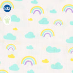 Muslin Burp Cloth | Blue Cloud 1