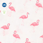 Muslin Burp Cloth | Flamingo 1
