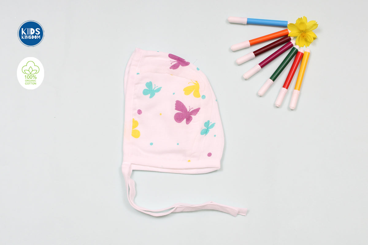 Muslin Cap Mitten Booties | ButterFly 1