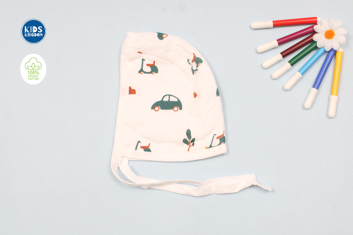 Muslin Cap Mitten Booties Car