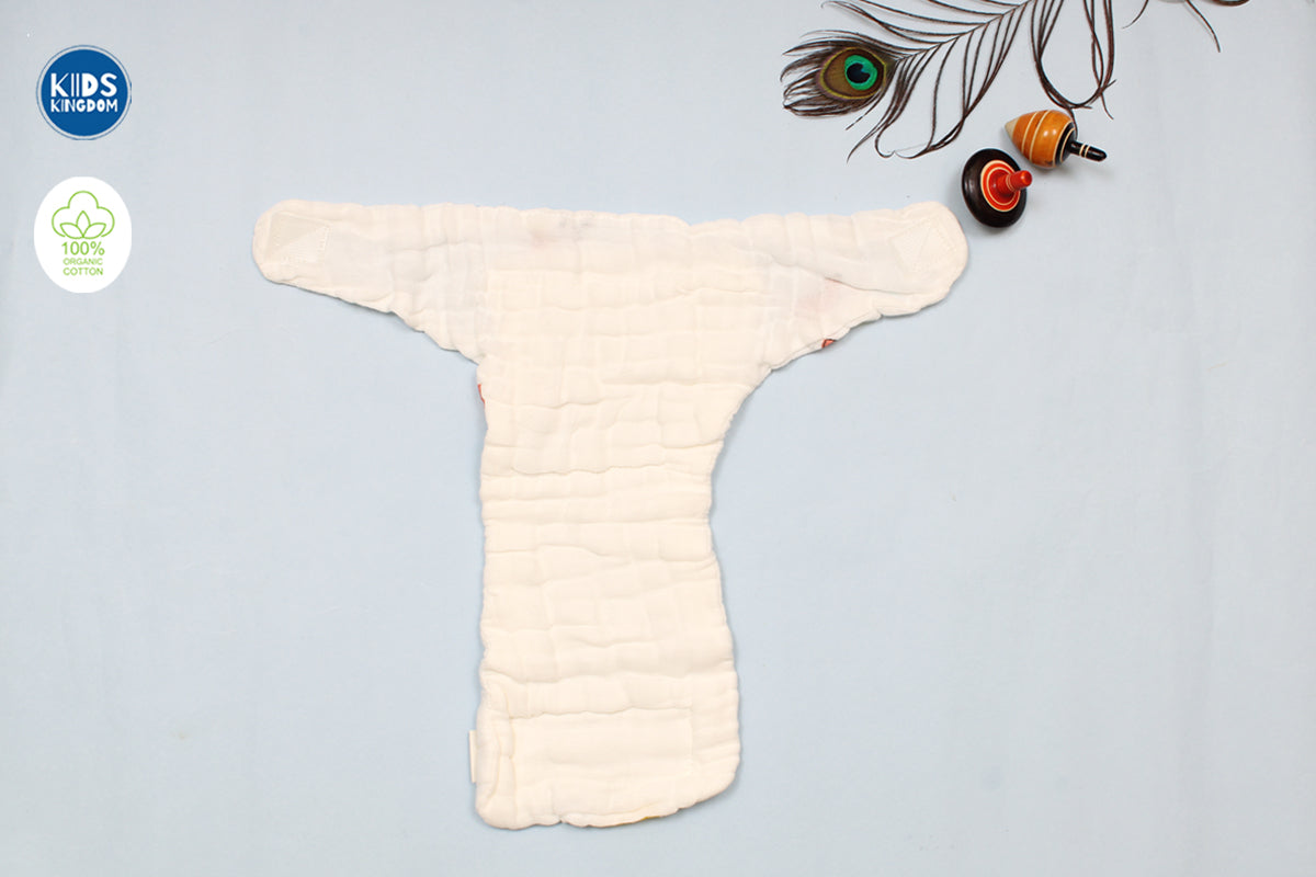 Muslin Cloth Velcro Nappy Backside