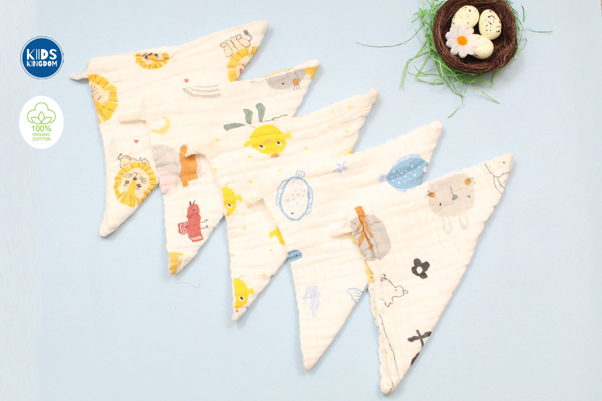 Muslin Crinkled Wash Cloth – Random designs