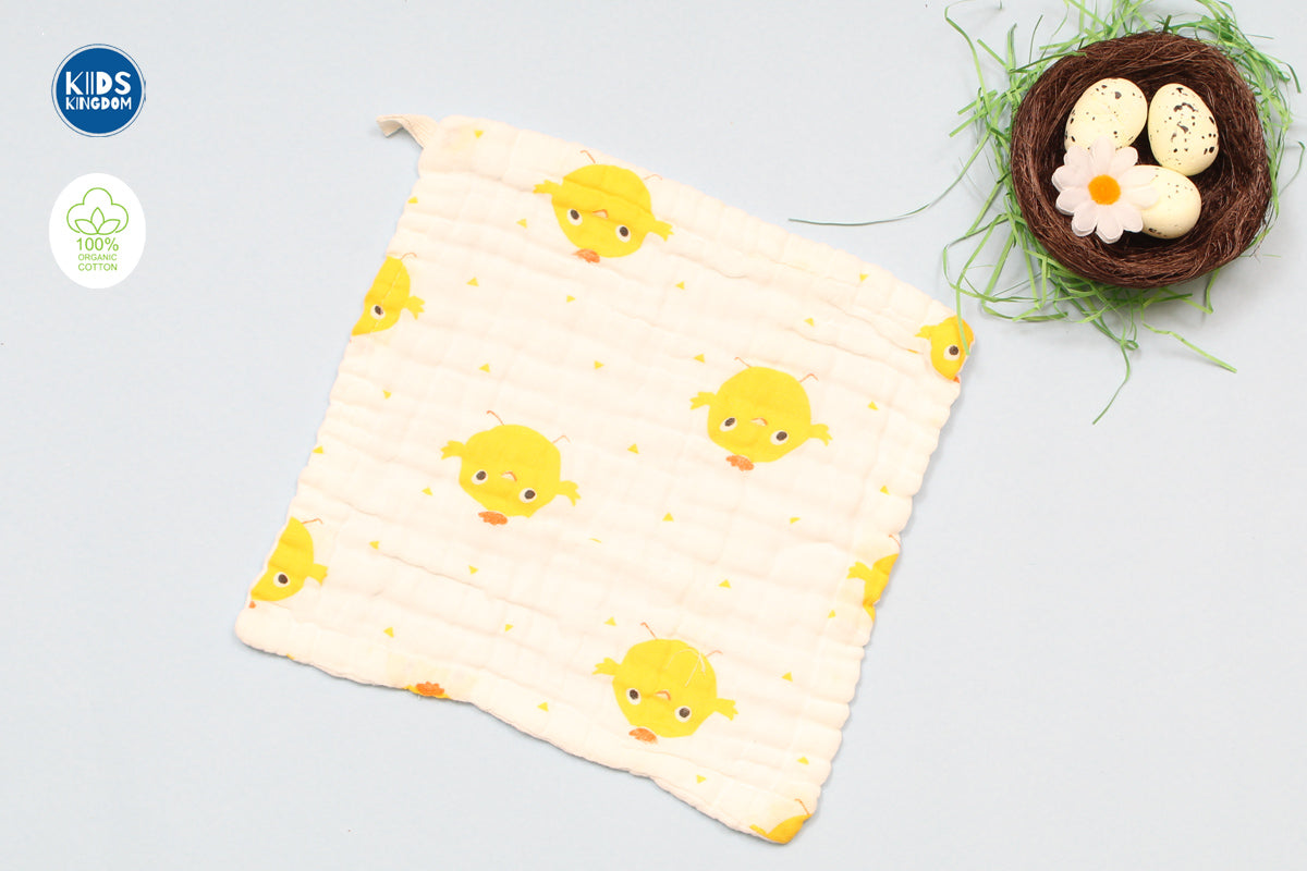 Muslin Crinkled Wash Cloth – Random designs 3