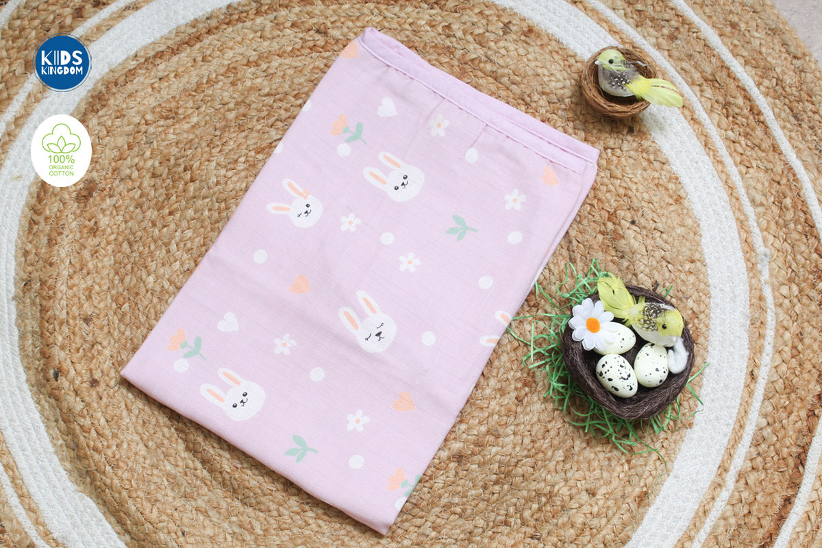 Muslin Hooded Towel 2-Layer Bunny
