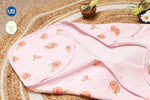 Muslin Infant Hooded Towel 2-Layer | Peach 1