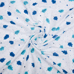 Muslin Infant Towel | Blue Leaf 1