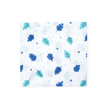 Muslin Infant Towel | Blue Leaf 2