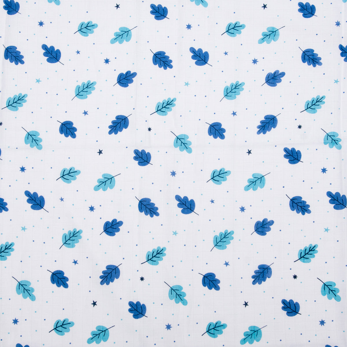 Muslin Infant Towel | Blue Leaf 3