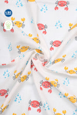 Muslin Infant Towel | Red Crab