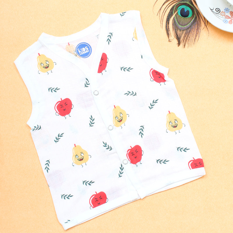 Muslin Jablas Button | Apple