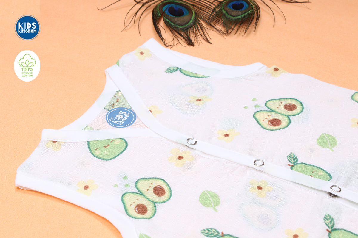 Muslin Jablas Button | Avacado 1