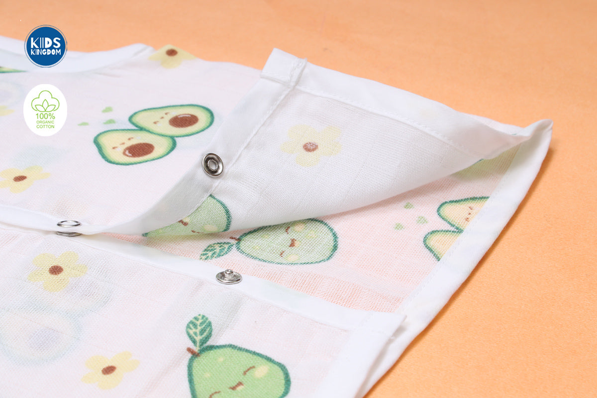 Muslin Jablas Button | Avacado 2