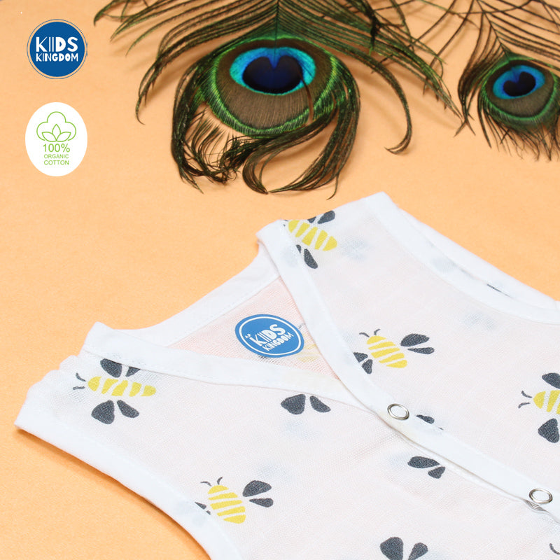 Muslin Jablas Button | Bee 1