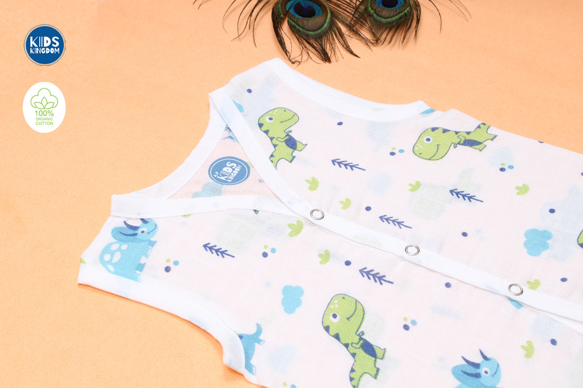 Muslin Jablas Button | Dino 1