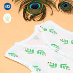 Muslin Jablas Button | Green Leaf 1