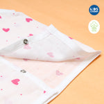 Muslin Jablas Button | Pink Heart 2