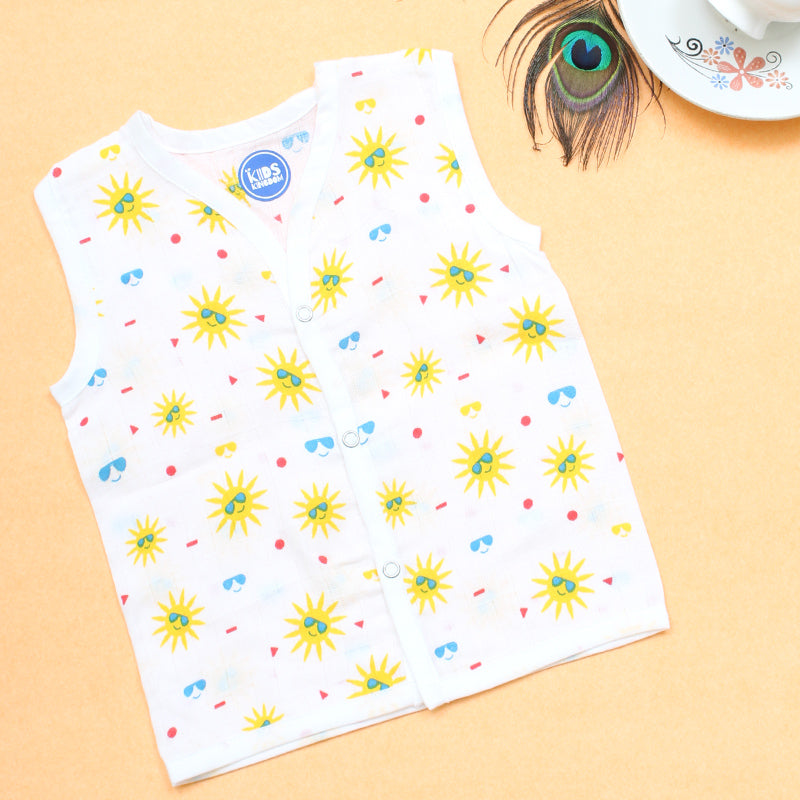Muslin Jablas Button | Sunshine