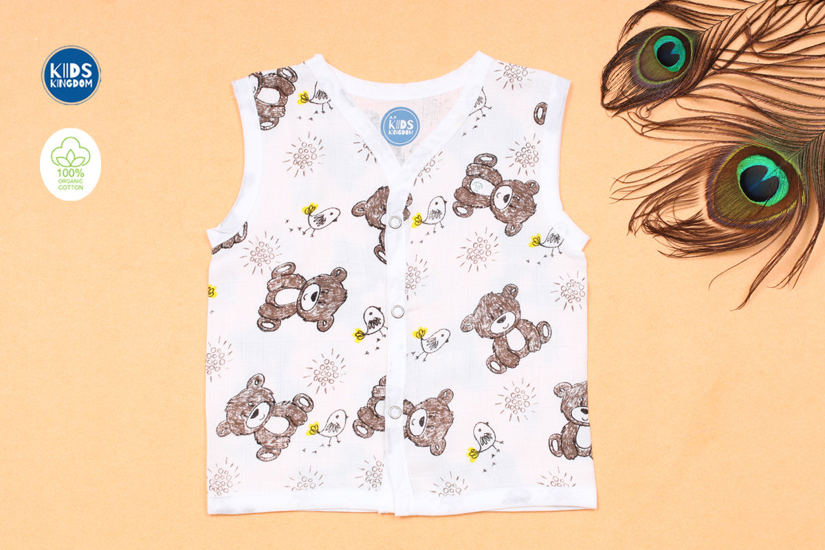 Muslin Jablas Button | Teddy