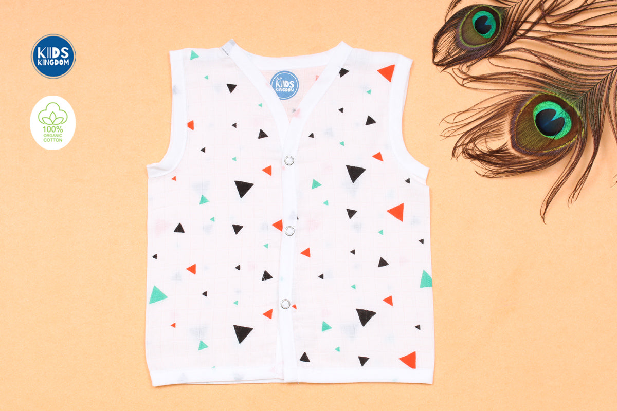 Muslin Jablas Button | Triangle