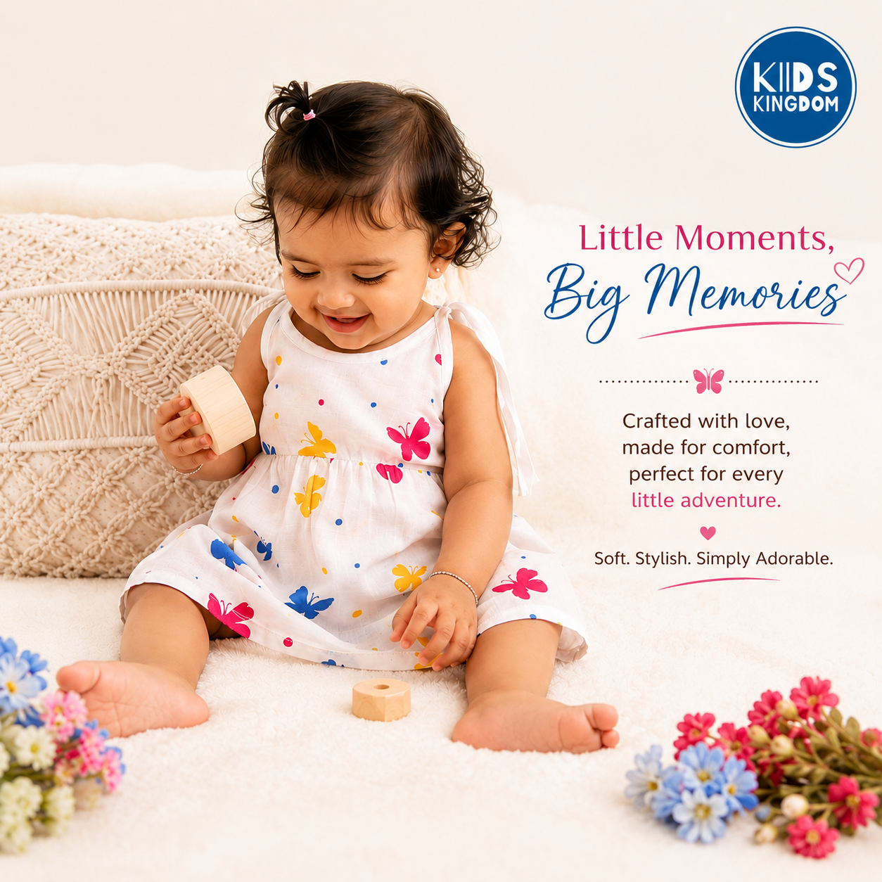 Muslin Knot Frock Butterfly