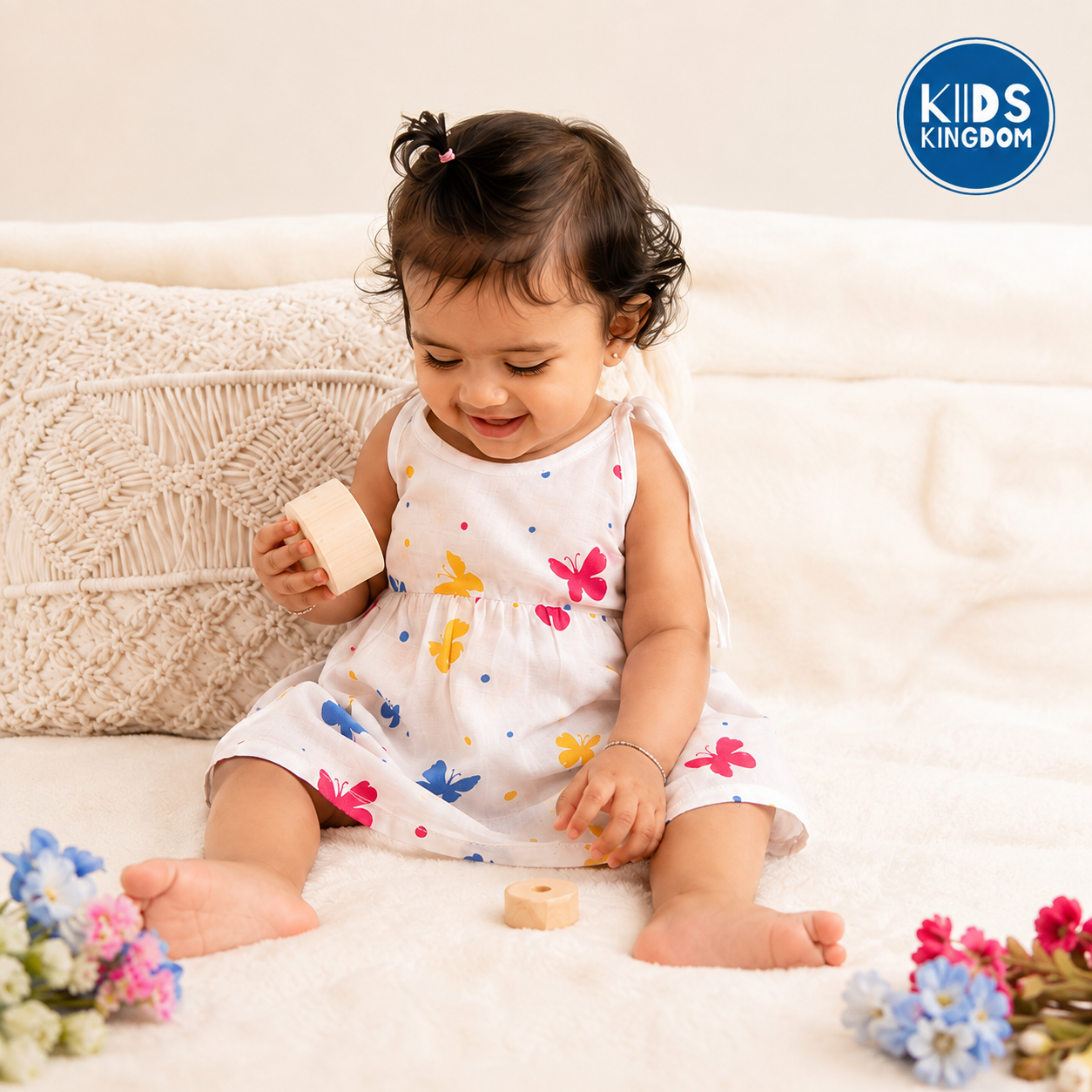 Muslin Knot Frock Butterfly