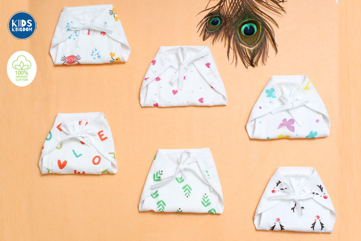 Muslin Nappy Pack of 6 Random Design