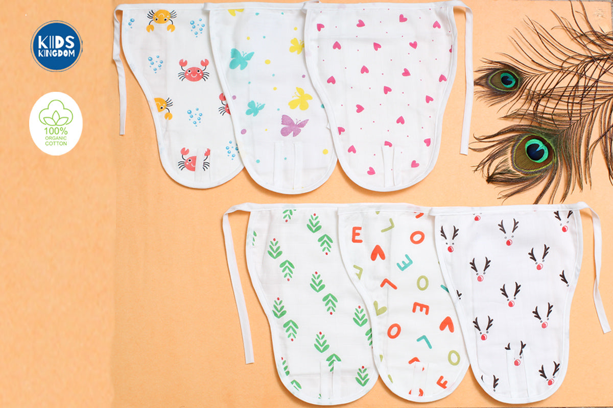 Muslin Nappy Pack of 6 Random Design