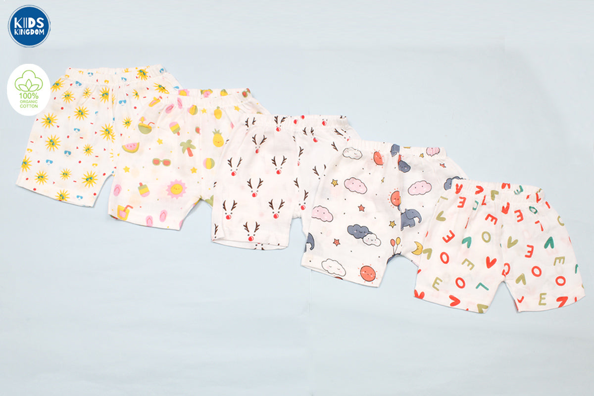 Muslin Shorts Pack of 5