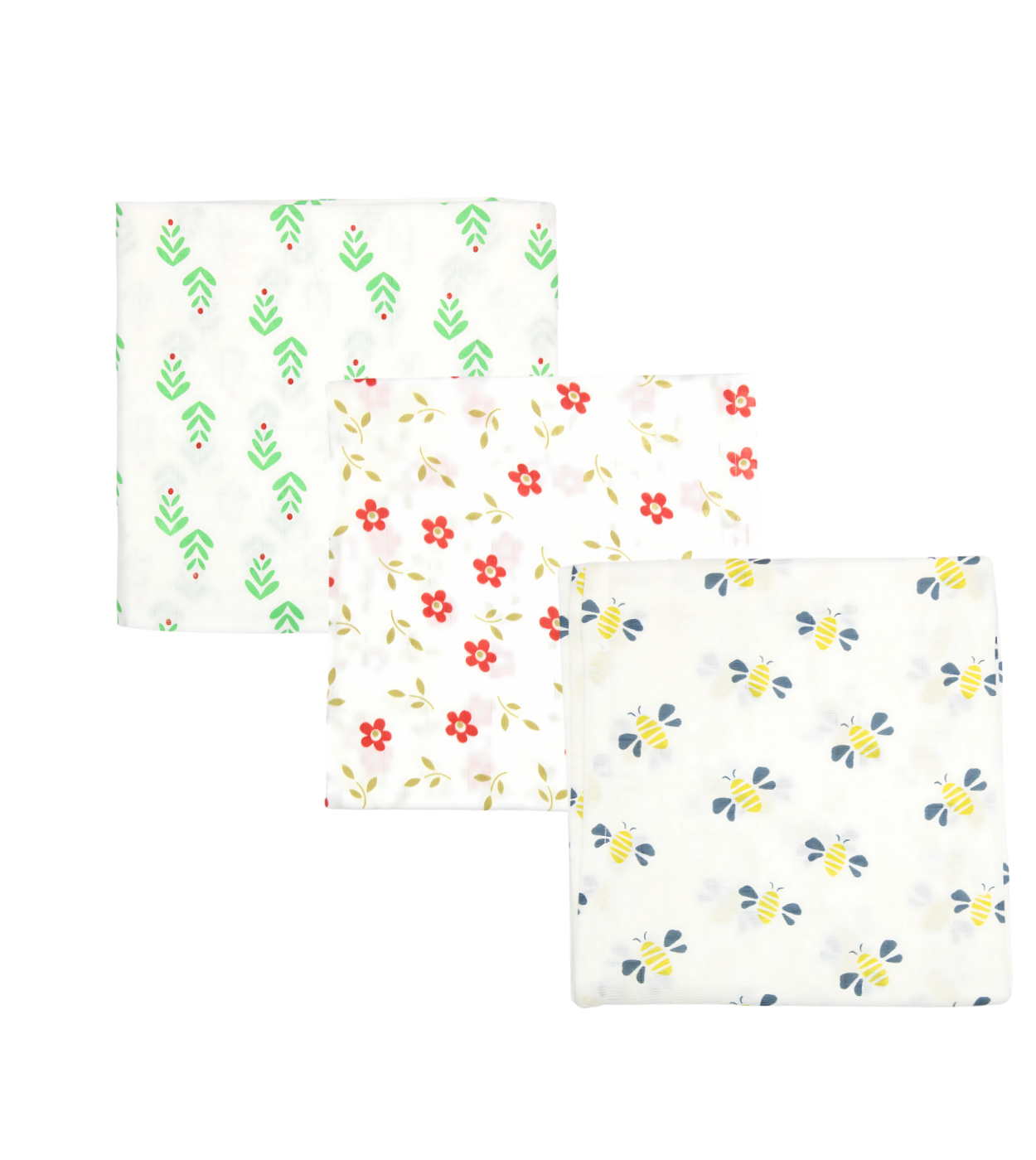 Muslin Swaddle | Pack of 3 Random Design Combo