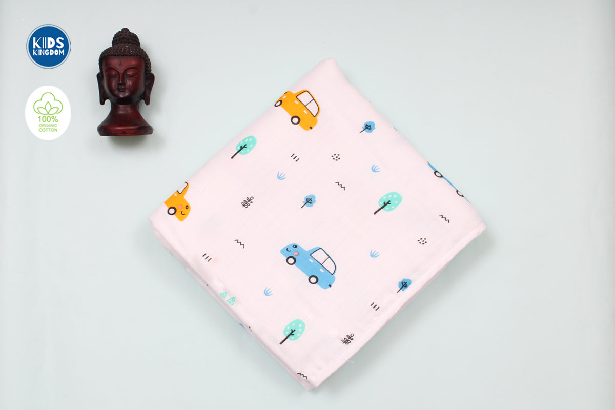 Newborn Blanket 8 Layer | Cars
