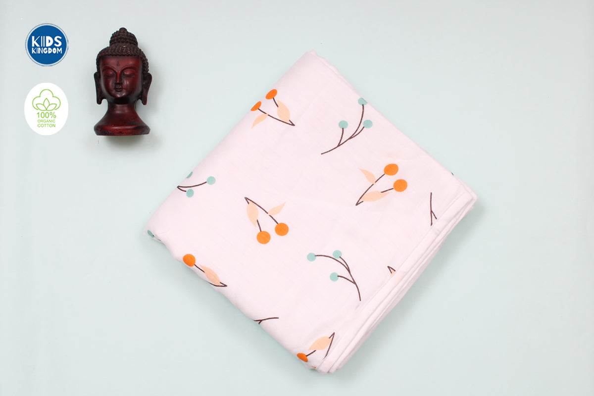Newborn Blanket 8 Layer | Cherries