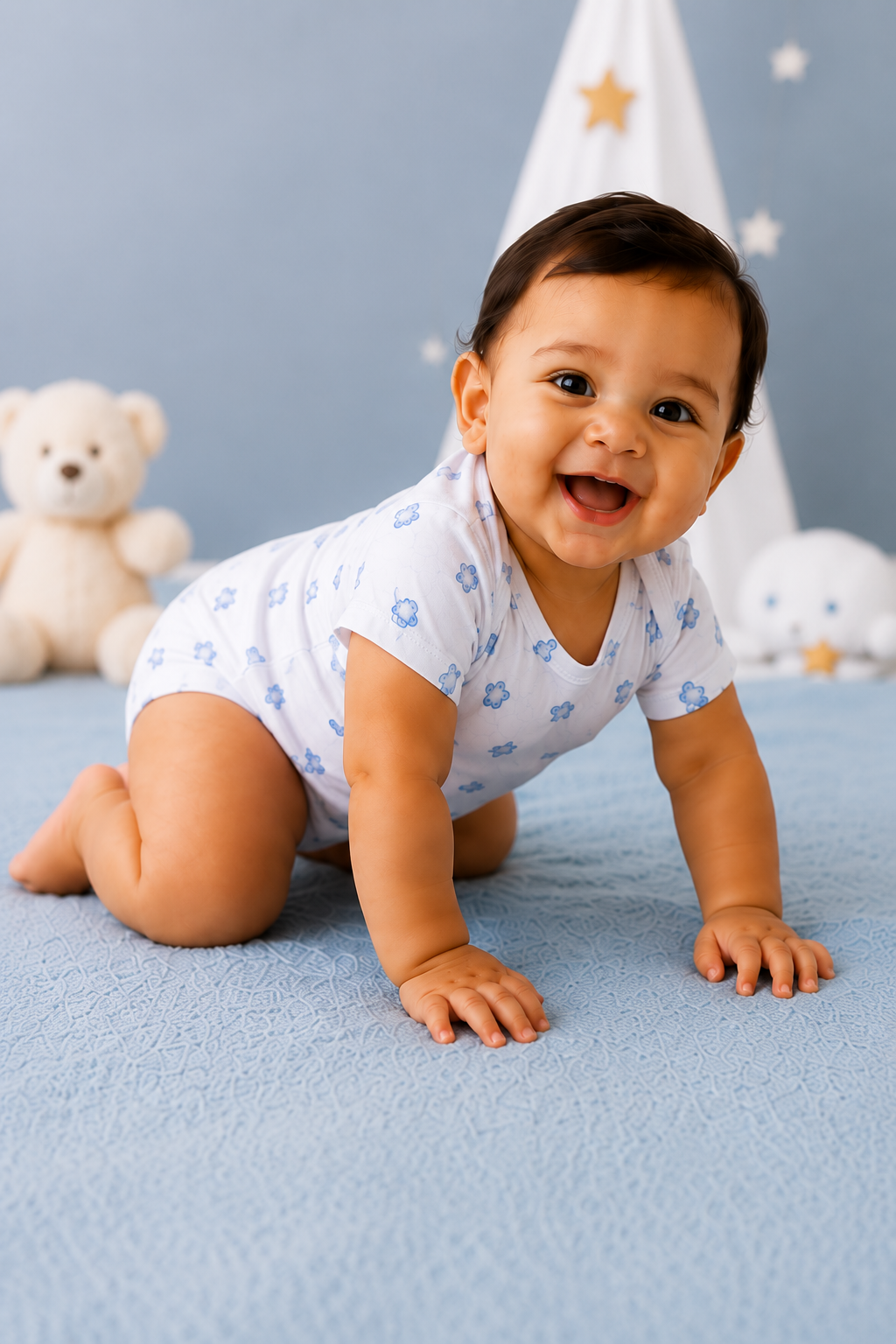 Onesie Blue Teddy