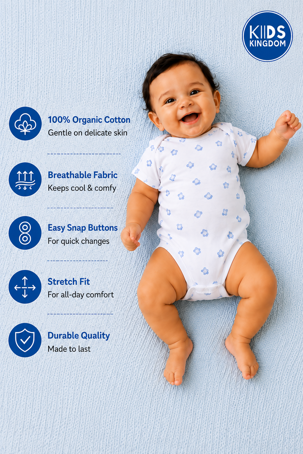 Onesie Blue Teddy
