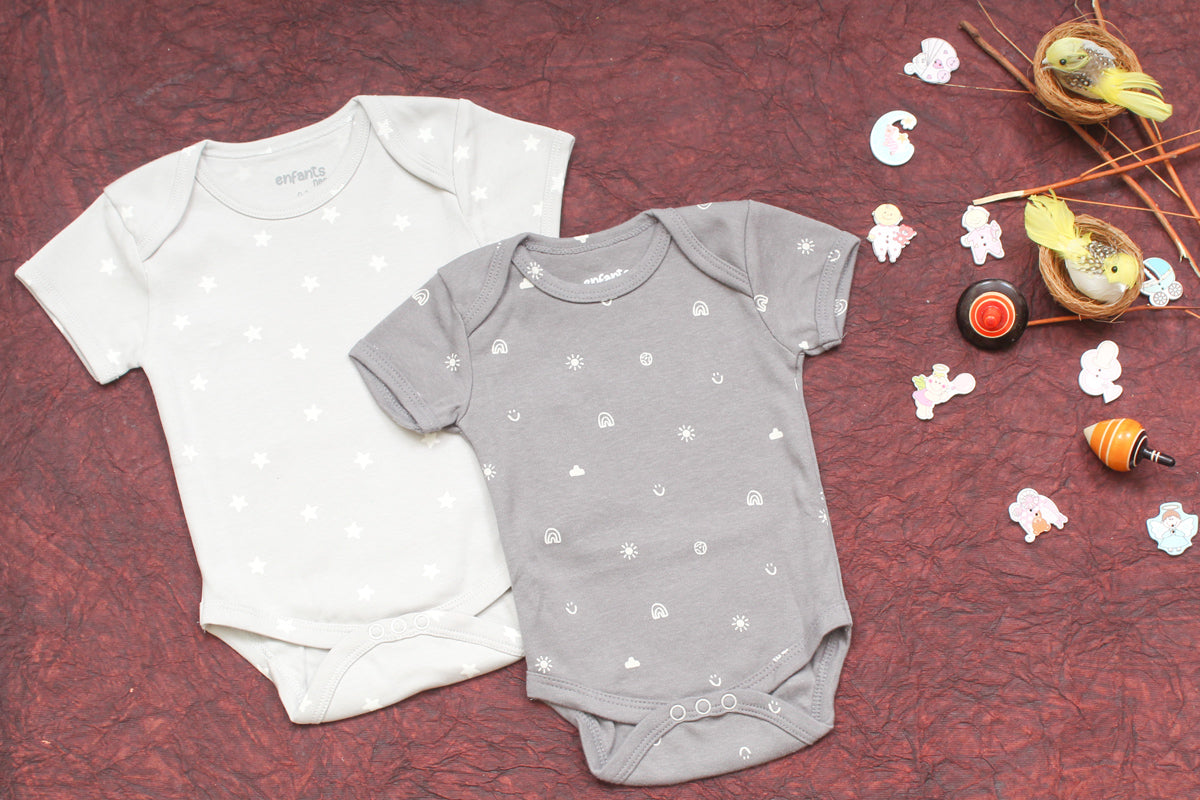 Onesies Pack of 2 Rainbow and Star