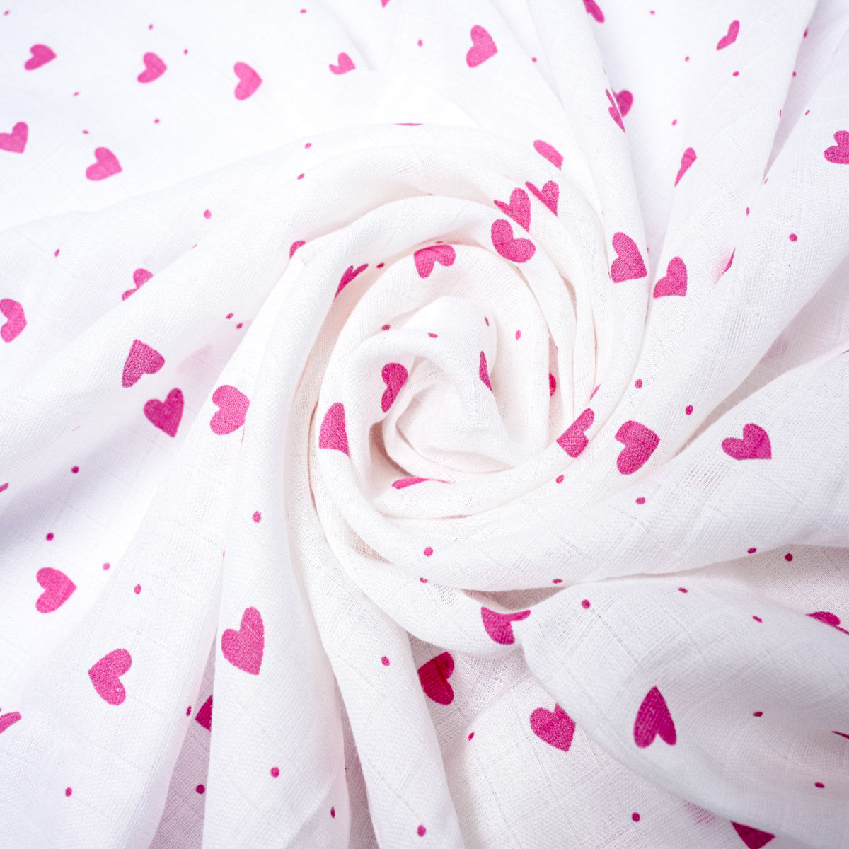 Muslin Towel Pink Heart