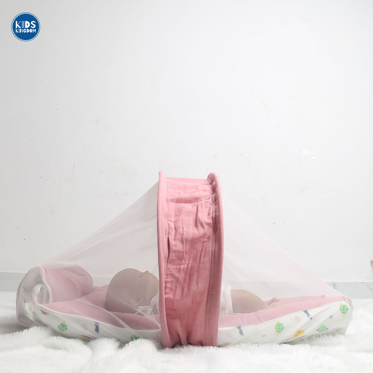 Premium Kapok Silk Cotton Baby Carry Nest Cum Net Bed - Cosmora