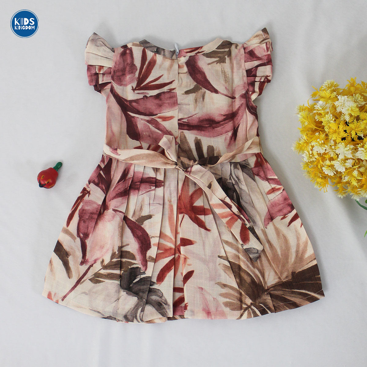 Premium Linen Cotton Frocks Blush Petal