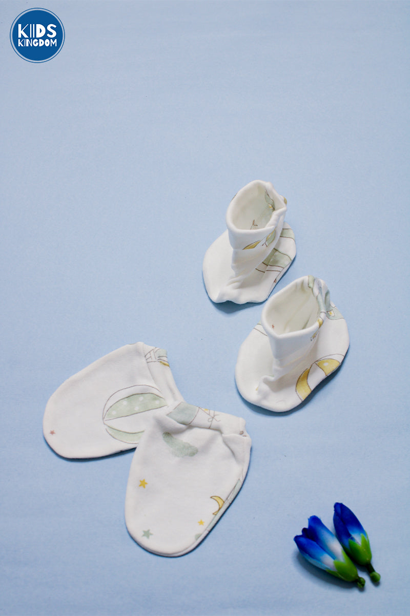 Premium Cap Mitten Booties Air Balloon