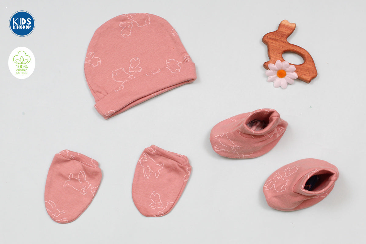 Premium Cap Mitten Booties Bunny