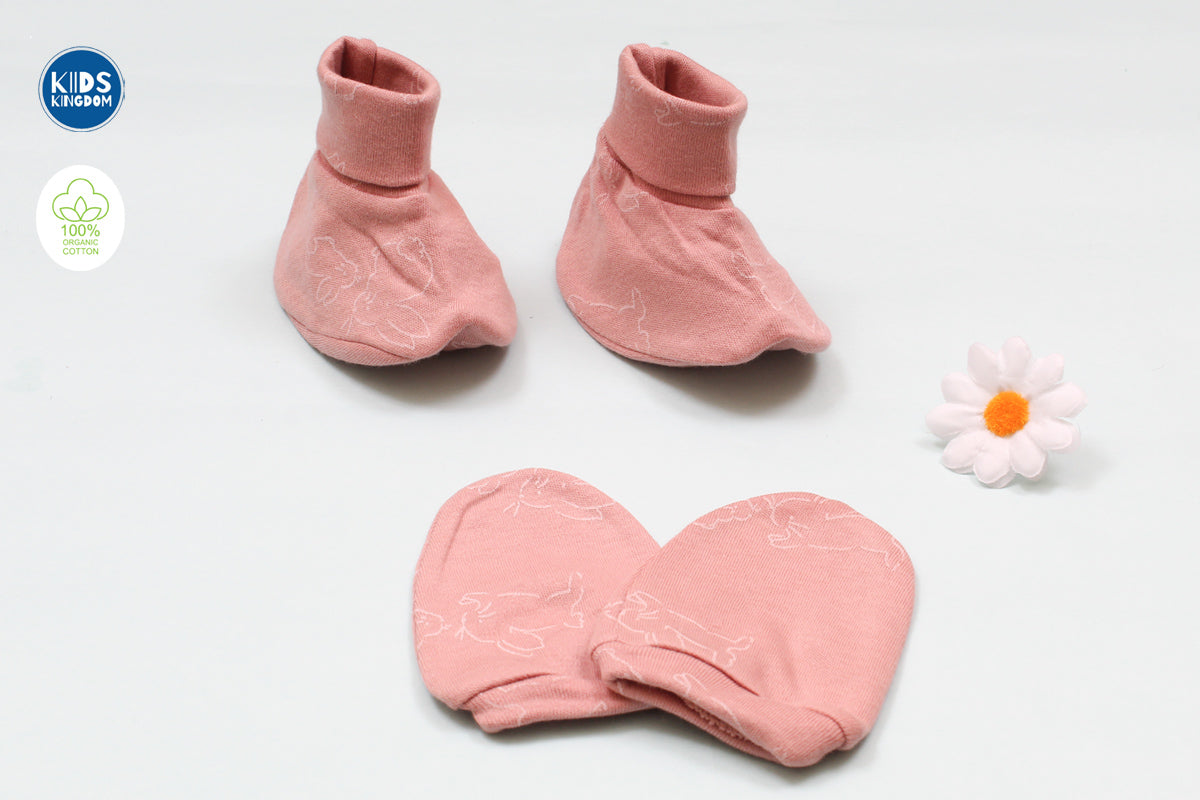 Premium Cap Mitten Booties Bunny