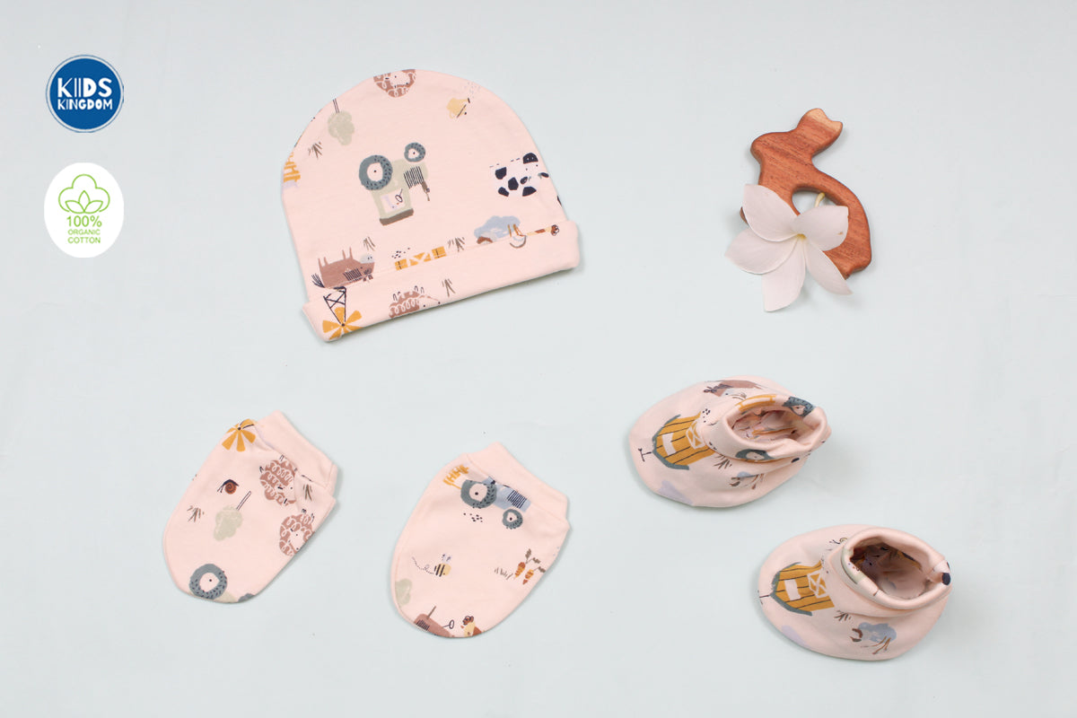 Premium Cap Mitten Booties Farm House